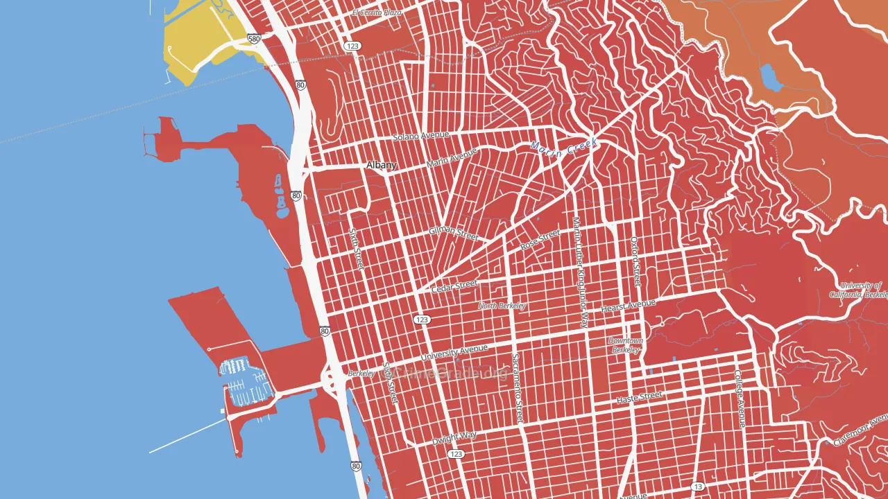 Westbrae, Berkeley, CA Map of Murder Rates