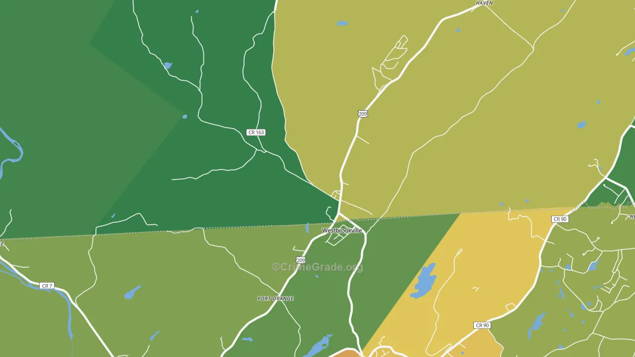 Westbrookville, NY Map of Murder Rates