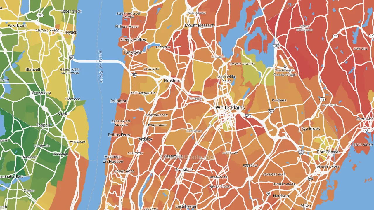 Westchester County, NY Map of Murder Rates