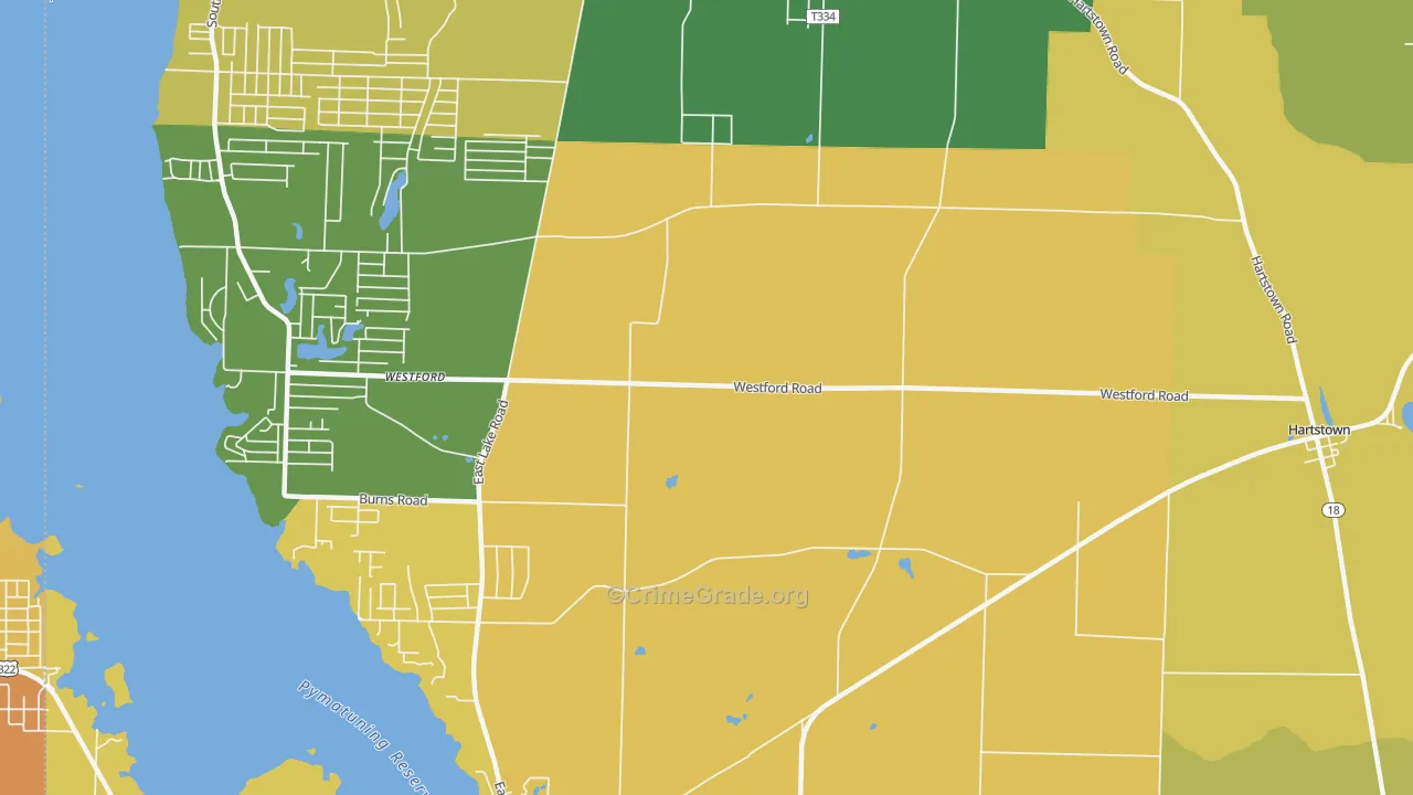 Westford, PA Map of Murder Rates