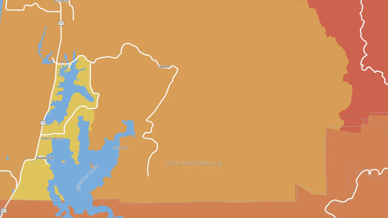 Westlake, OR Map of Murder Rates