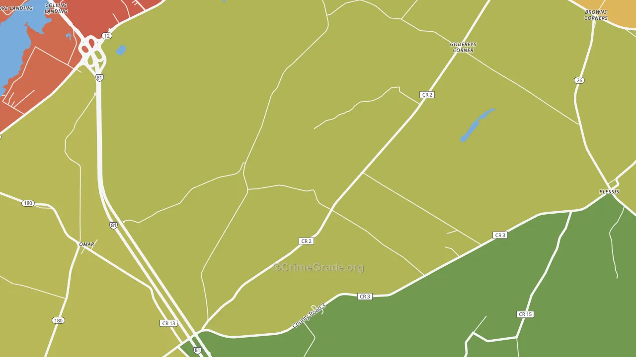 Westminster Park, NY Map of Murder Rates