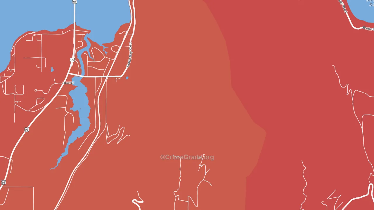 Westmond, ID Map of Murder Rates