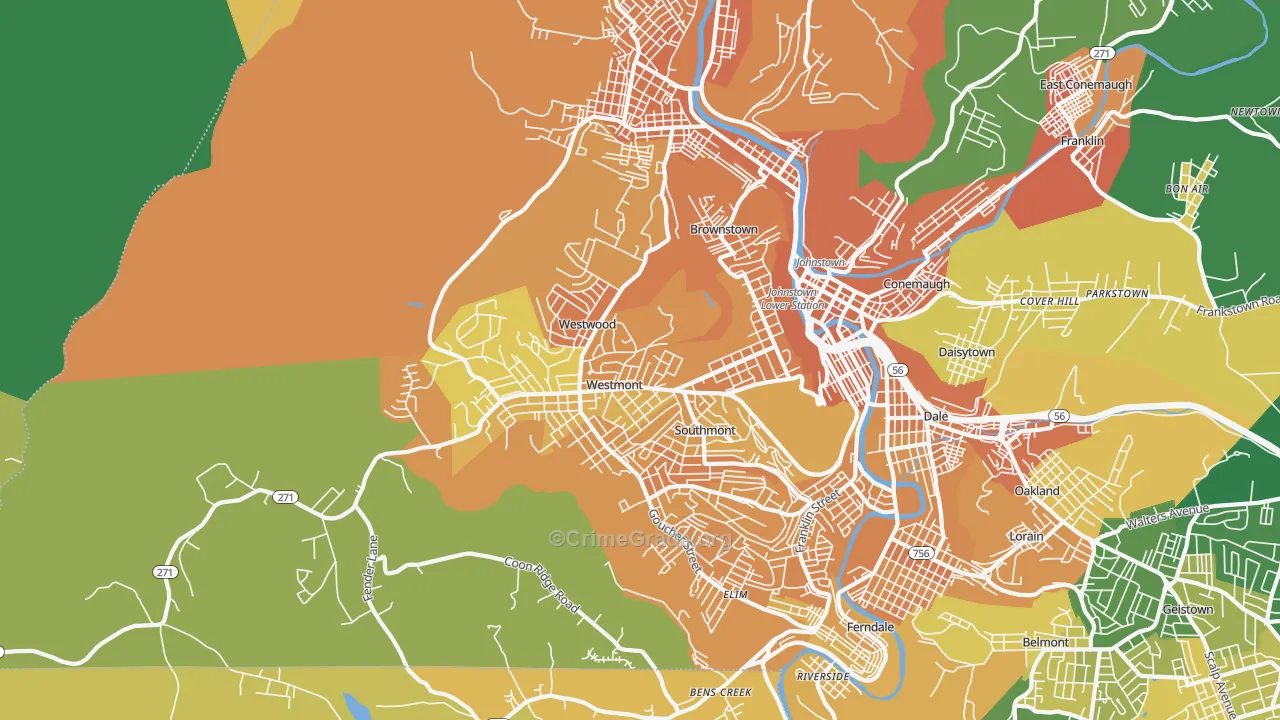 Westmont, PA Map of Murder Rates
