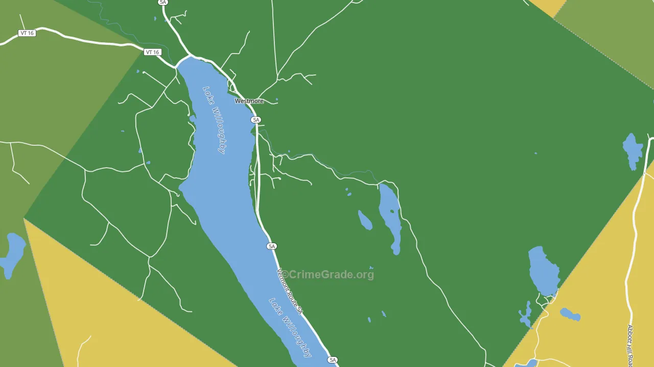 Westmore, VT Map of Murder Rates