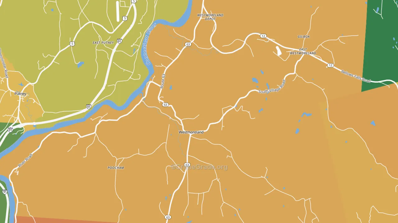 Westmoreland, NH Map of Murder Rates