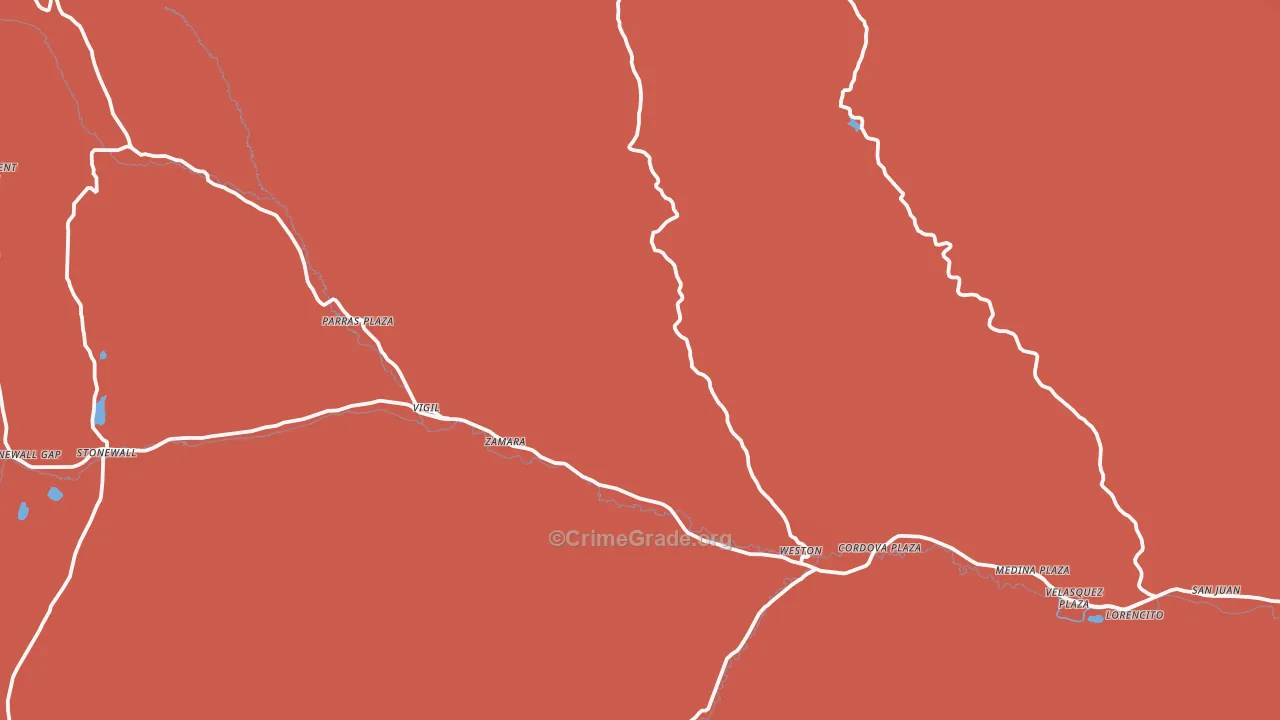 Weston, CO Map of Murder Rates