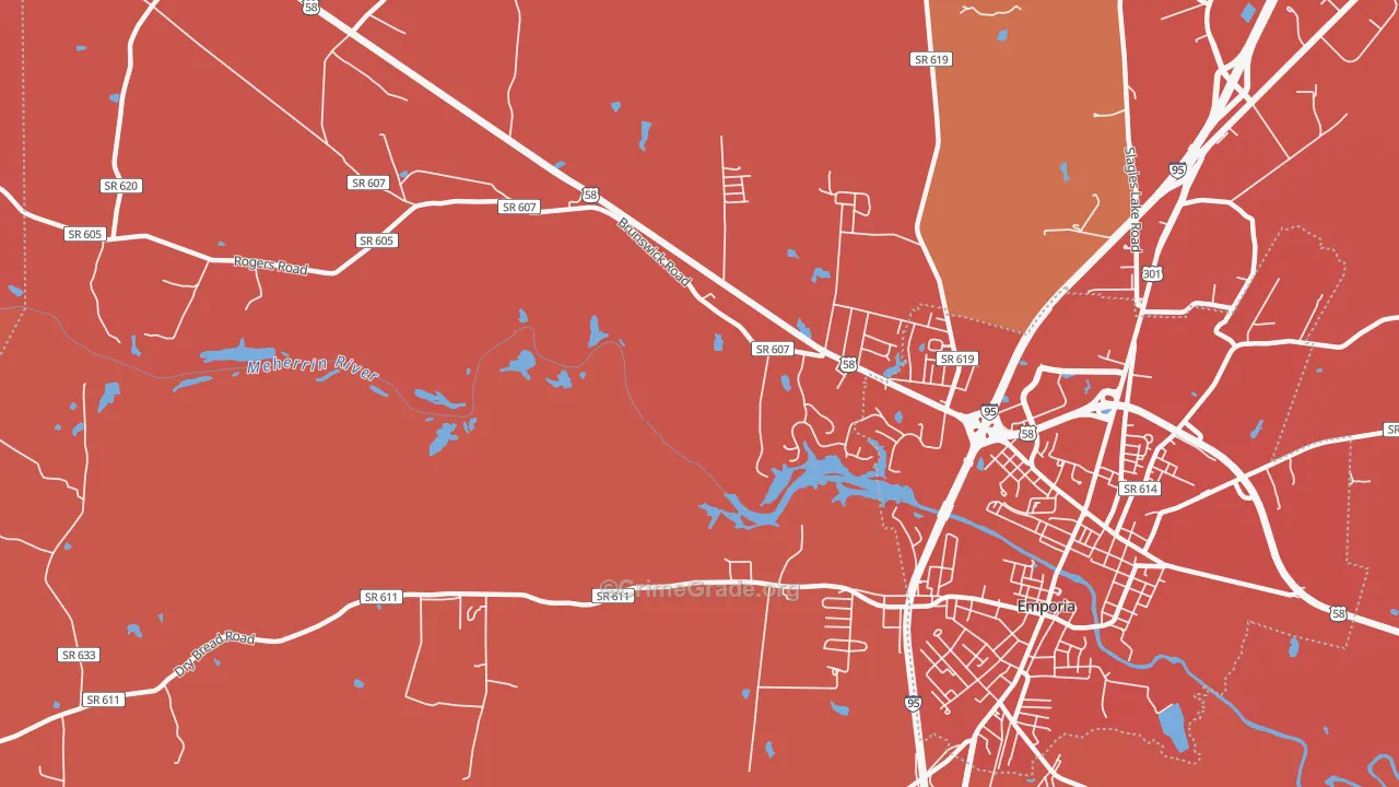 Westover Hills, VA Map of Murder Rates