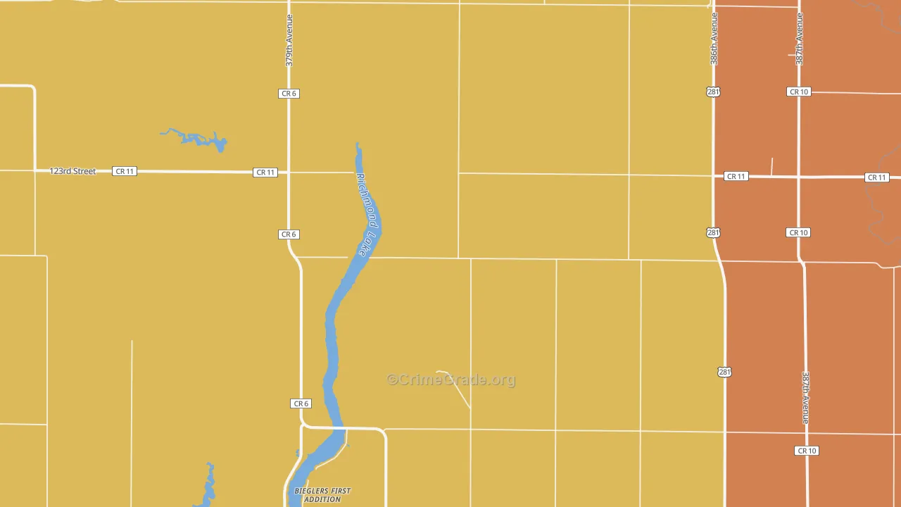 Westport, SD Map of Murder Rates