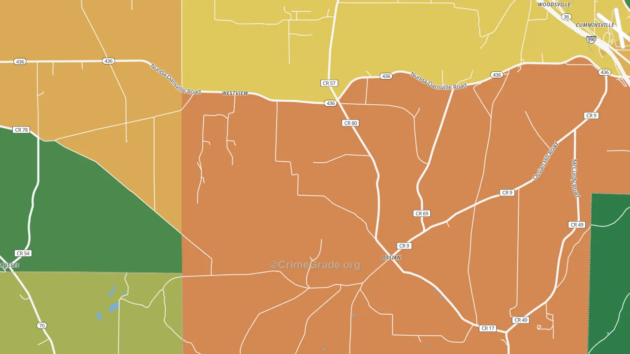 Westview, NY Map of Murder Rates