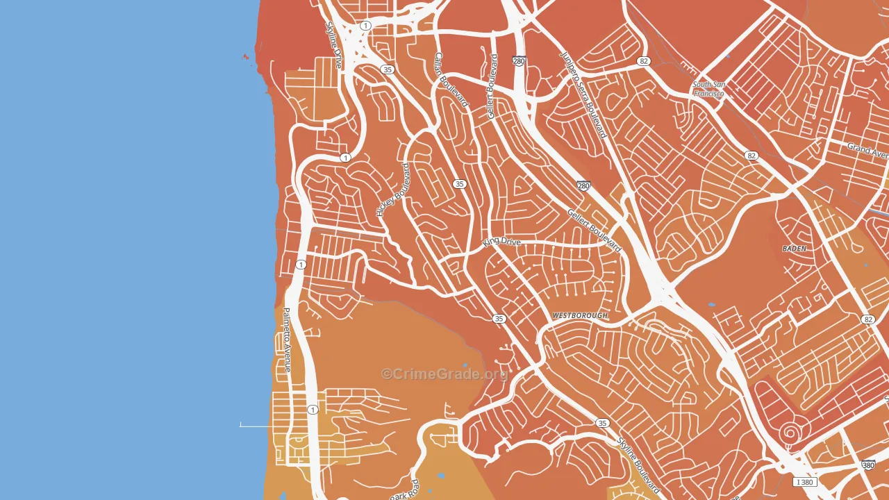 Westview, Pacifica, CA Map of Murder Rates