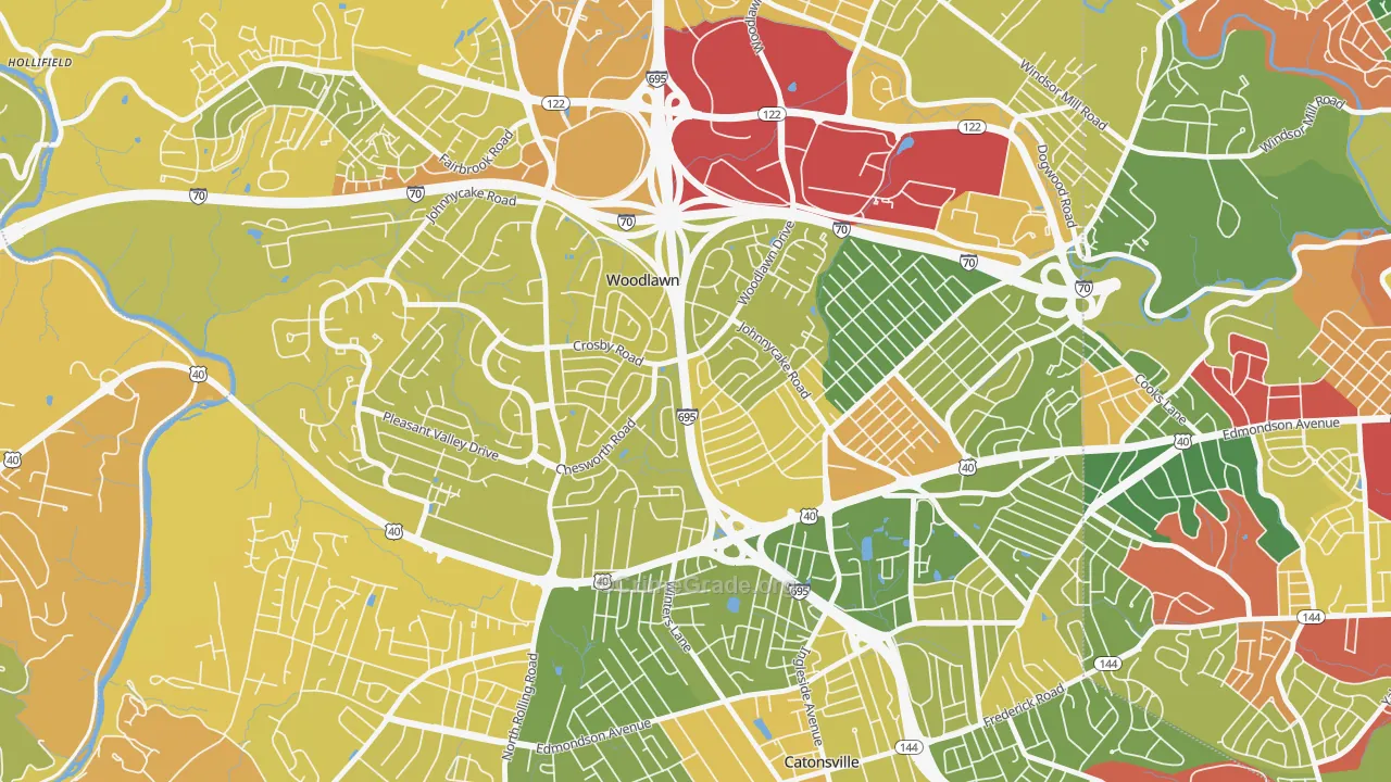 Westview Park, Woodlawn, MD Map of Murder Rates