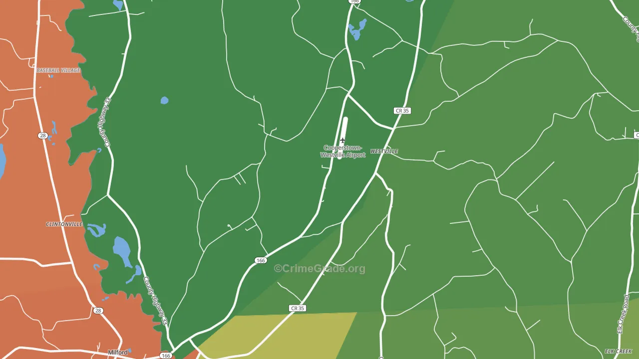 Westville, NY Map of Murder Rates