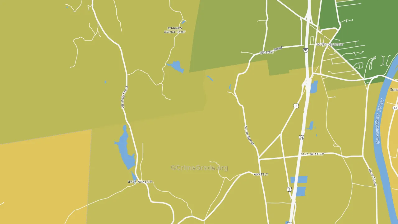 Whately, MA Map of Murder Rates