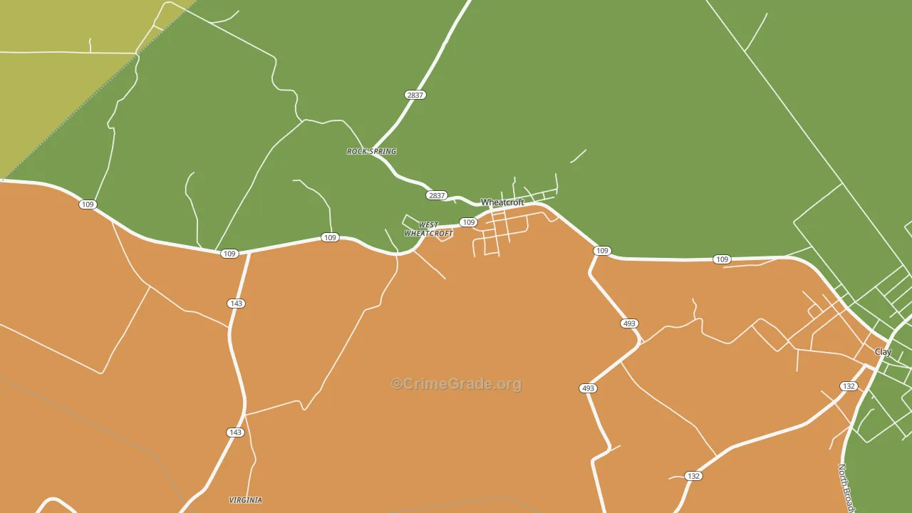 Wheatcroft, KY Map of Murder Rates