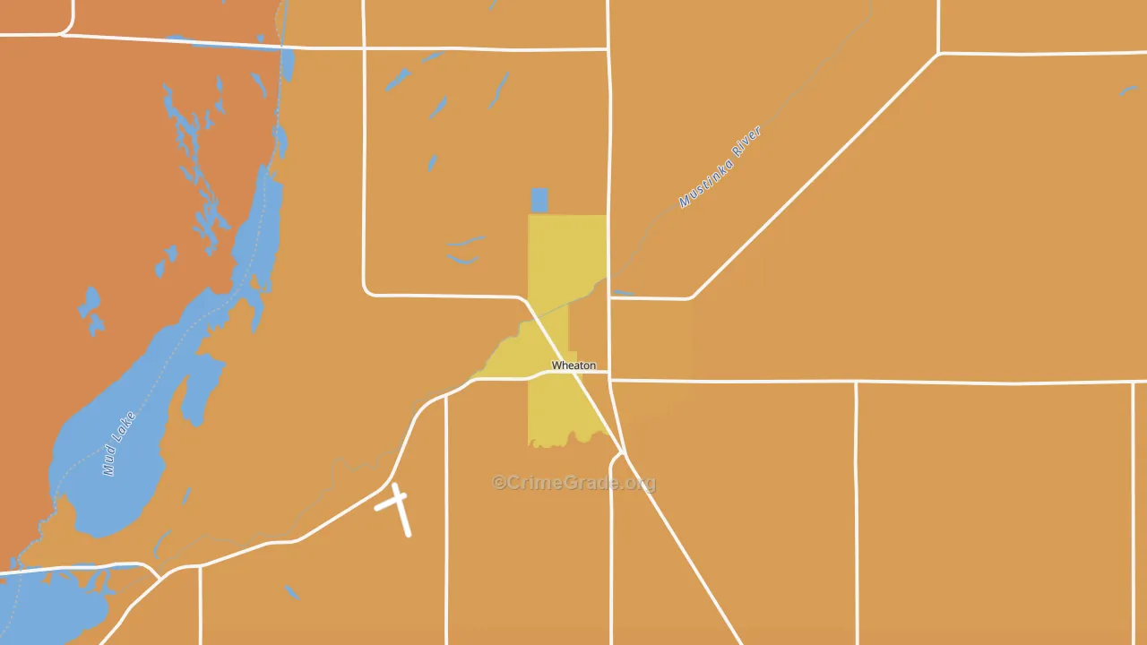 Wheaton, MN Map of Murder Rates