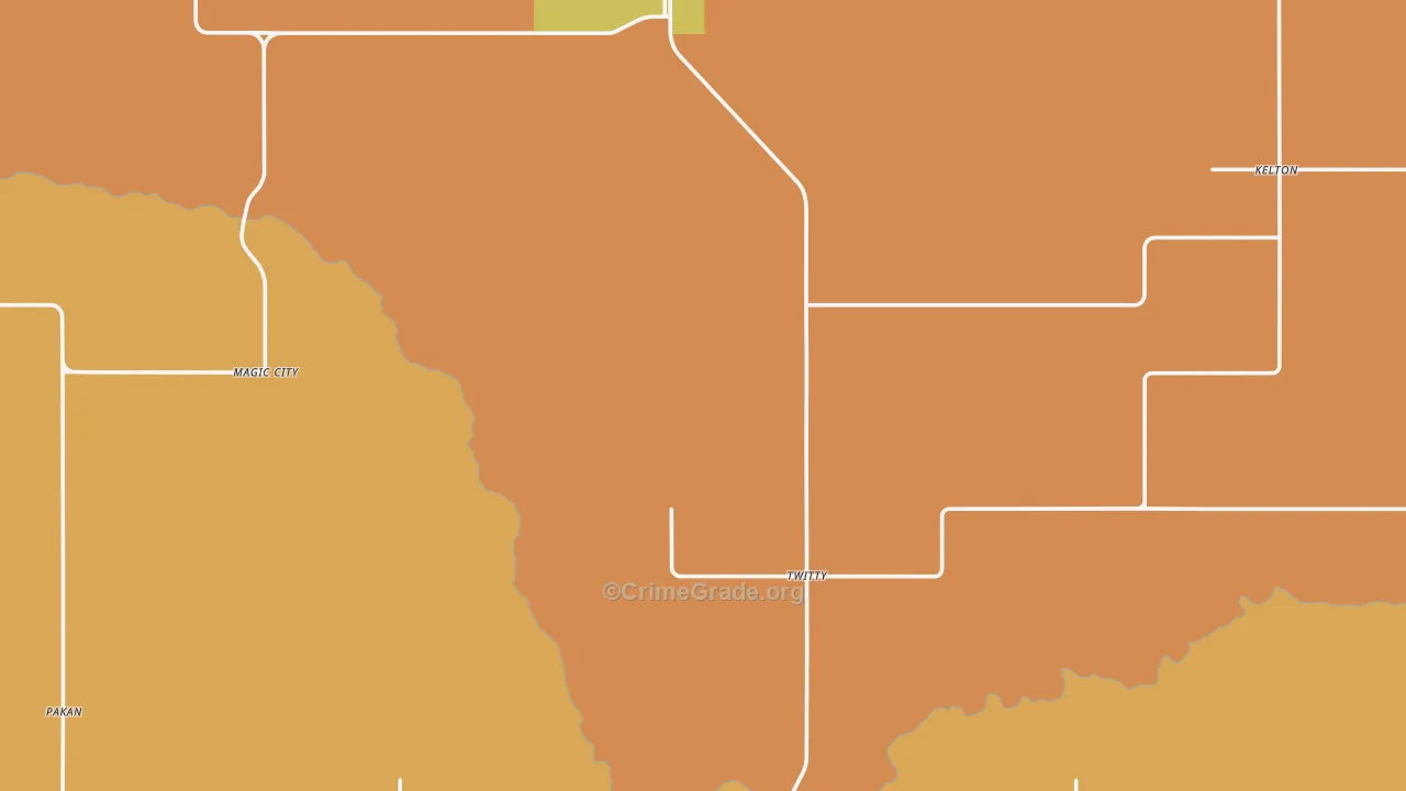 Wheeler County, TX Map of Murder Rates