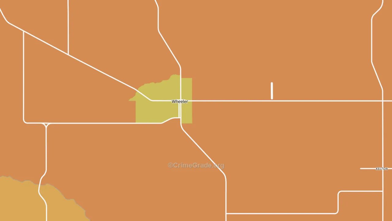 Wheeler, TX Map of Murder Rates