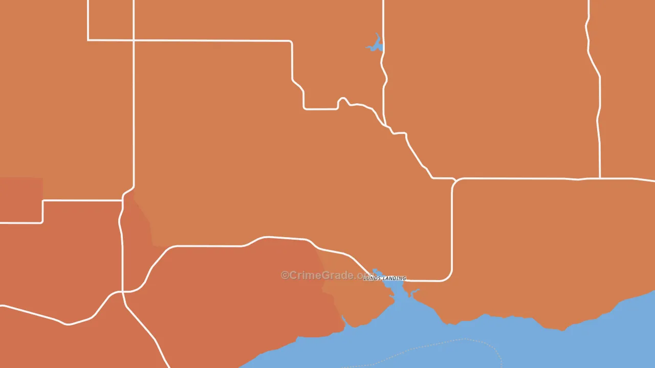 Wheelock, ND Map of Murder Rates