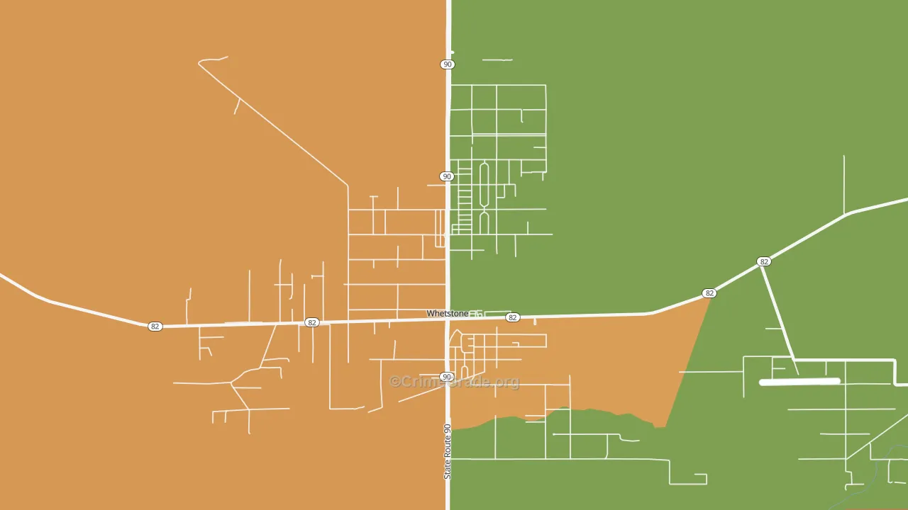 Whetstone, AZ Map of Murder Rates