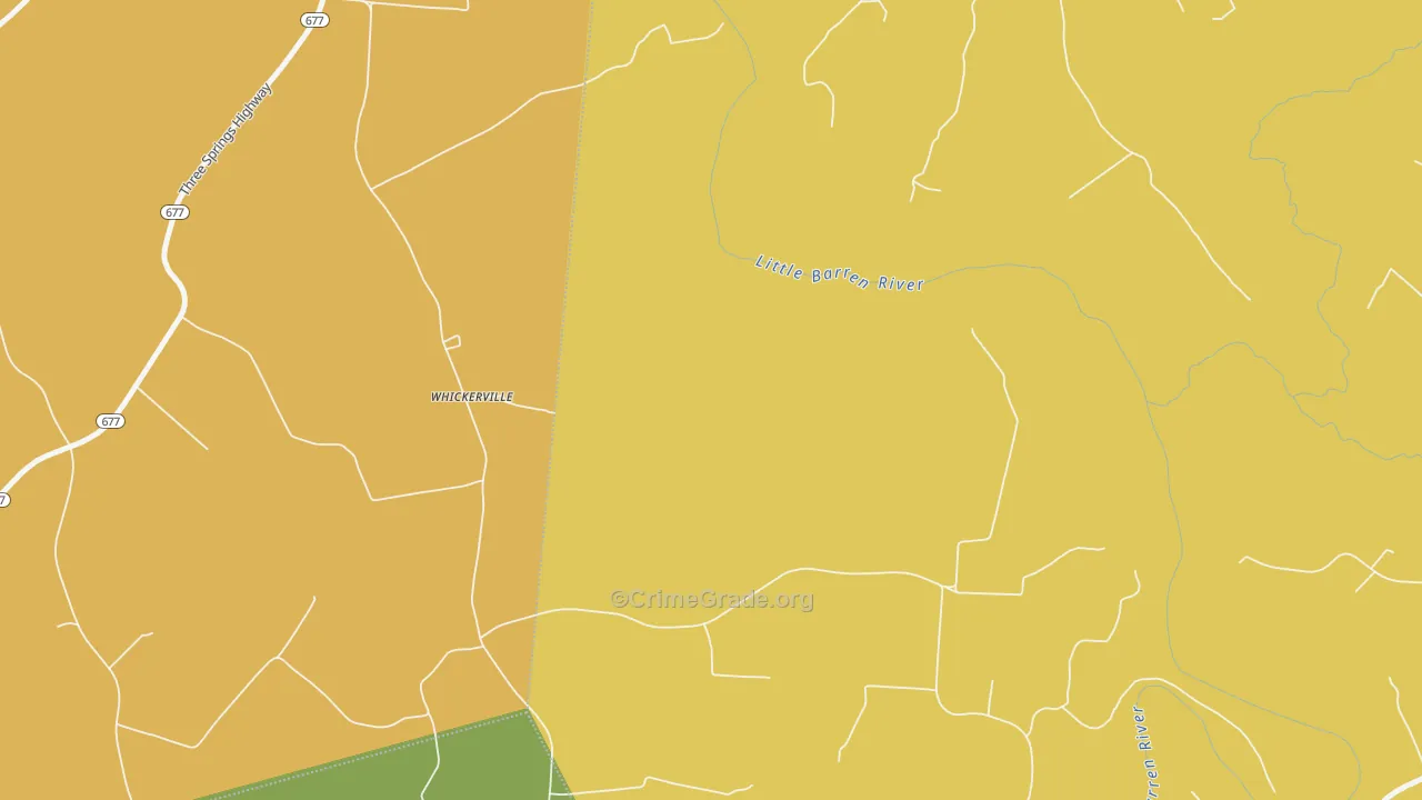 Whickerville, KY Map of Murder Rates