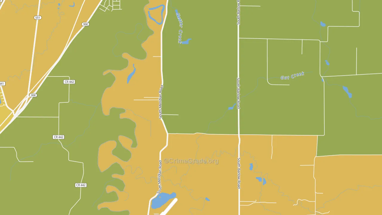 Whiskey Hill, OR Map of Murder Rates