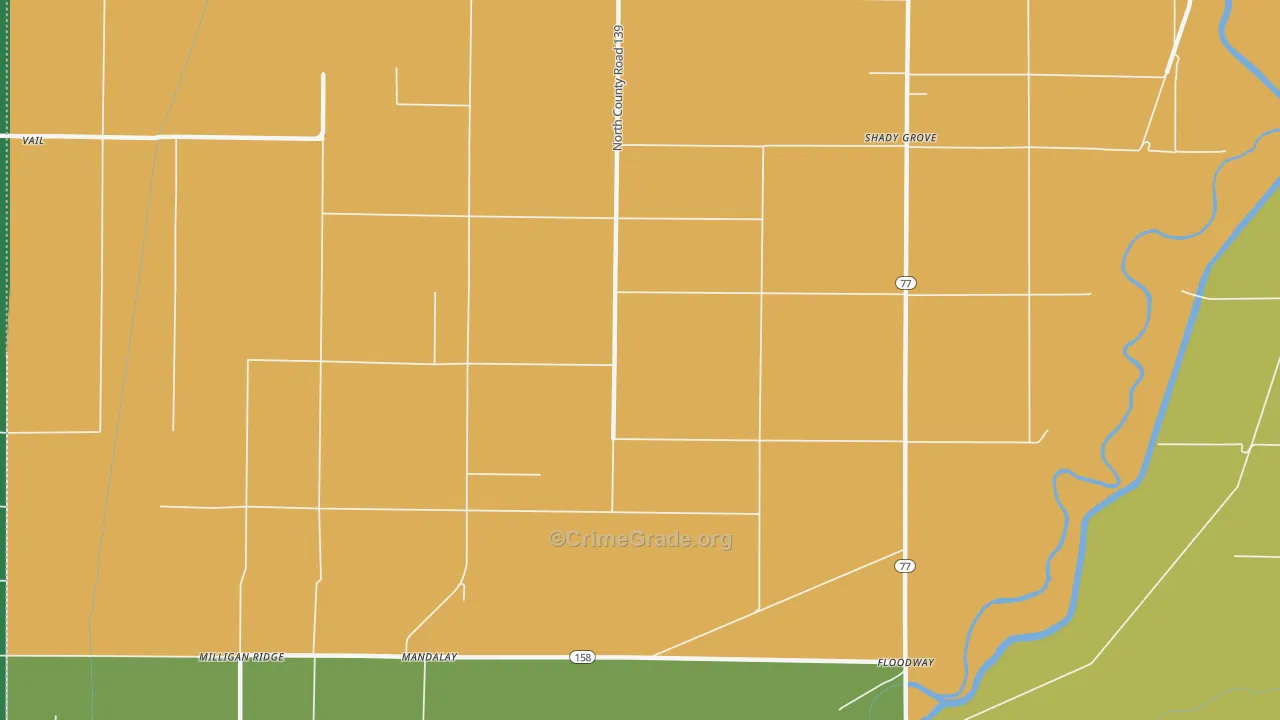 Whistleville, AR Map of Murder Rates