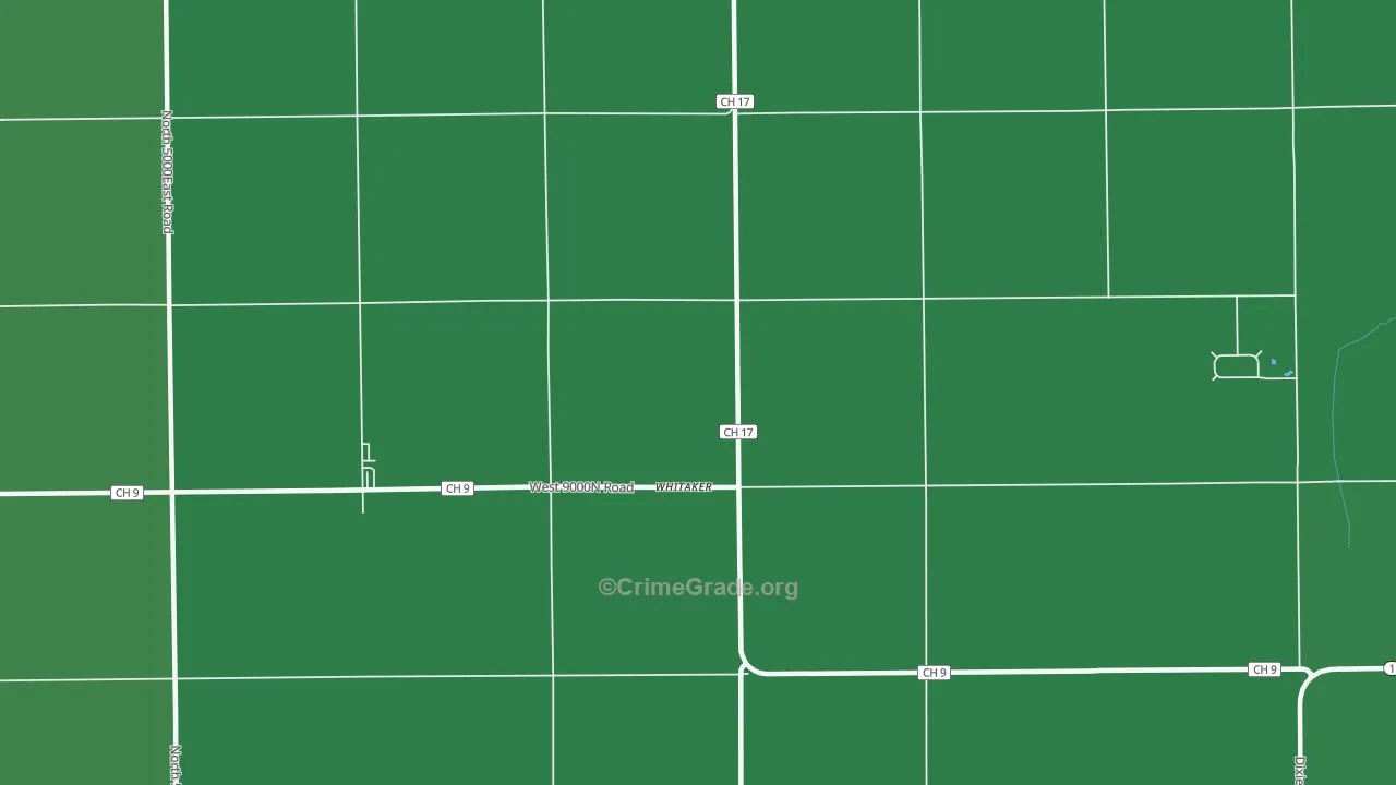 Whitaker, IL Map of Murder Rates