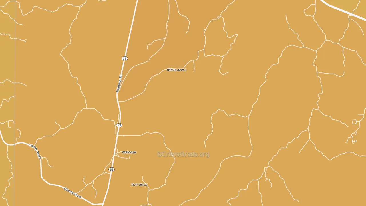 White Apple, MS Map of Murder Rates