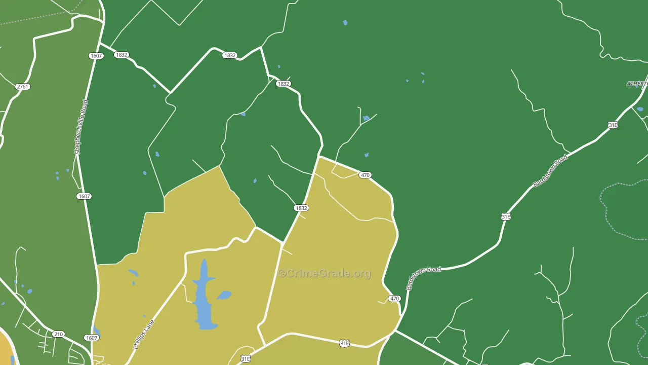 White City, KY Map of Murder Rates