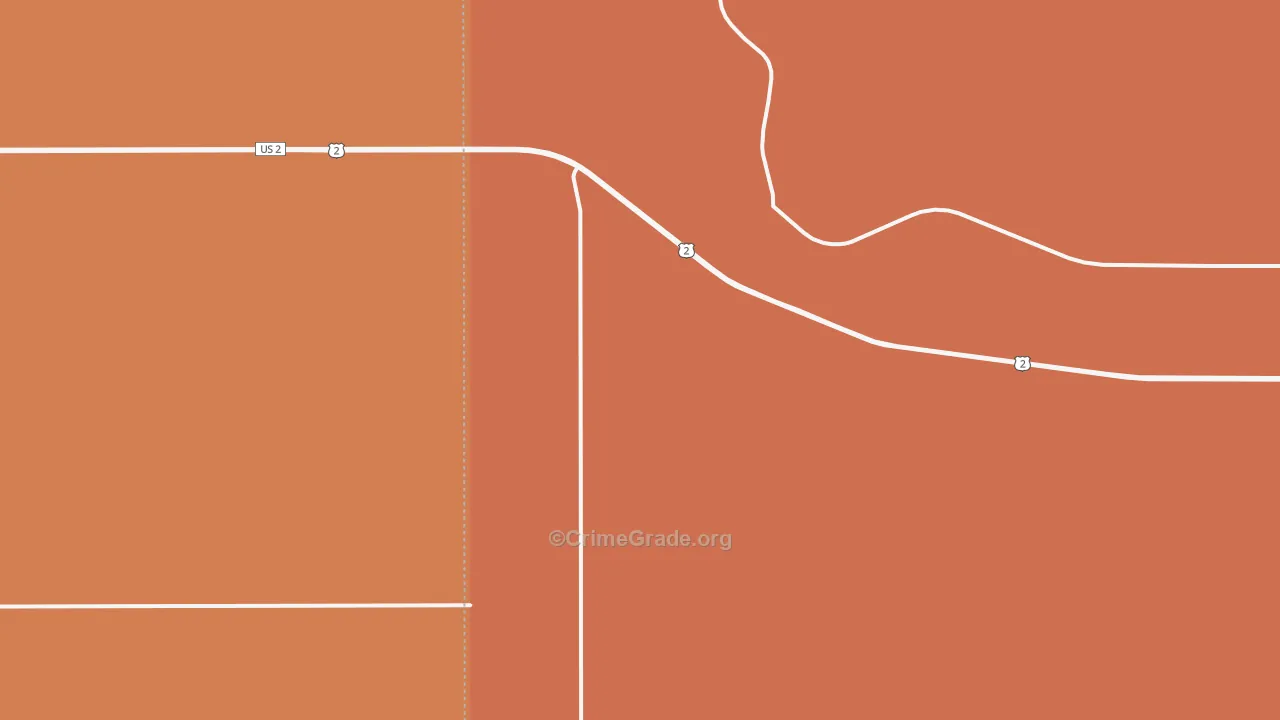 White Earth, ND Map of Murder Rates