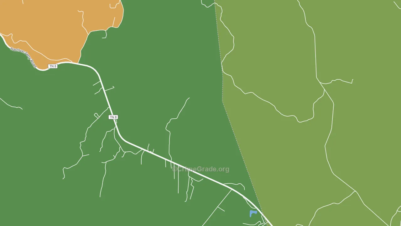 White Hill, TN Map of Murder Rates