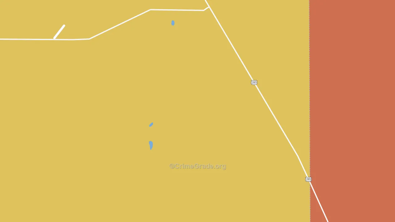 White Lakes, NM Map of Murder Rates