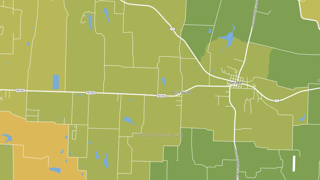 White Mound, TX Map of Murder Rates