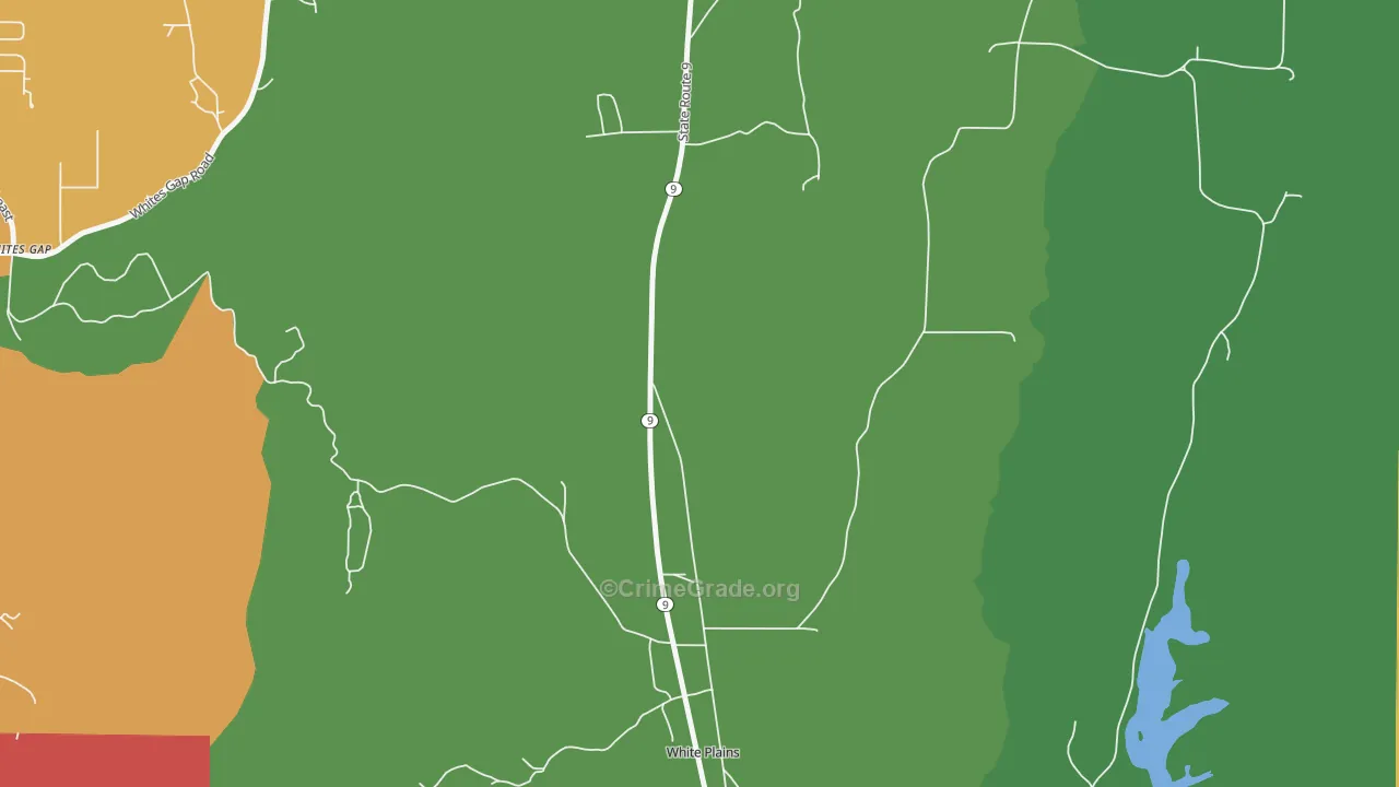 White Plains, AL Map of Murder Rates