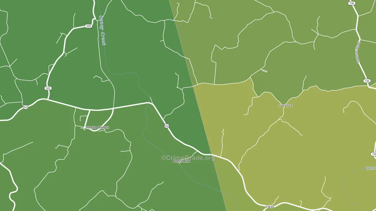 White Run, KY Map of Murder Rates
