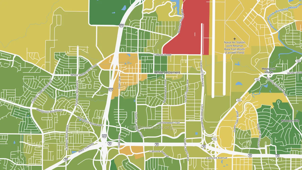 White Settlement, TX Map of Murder Rates