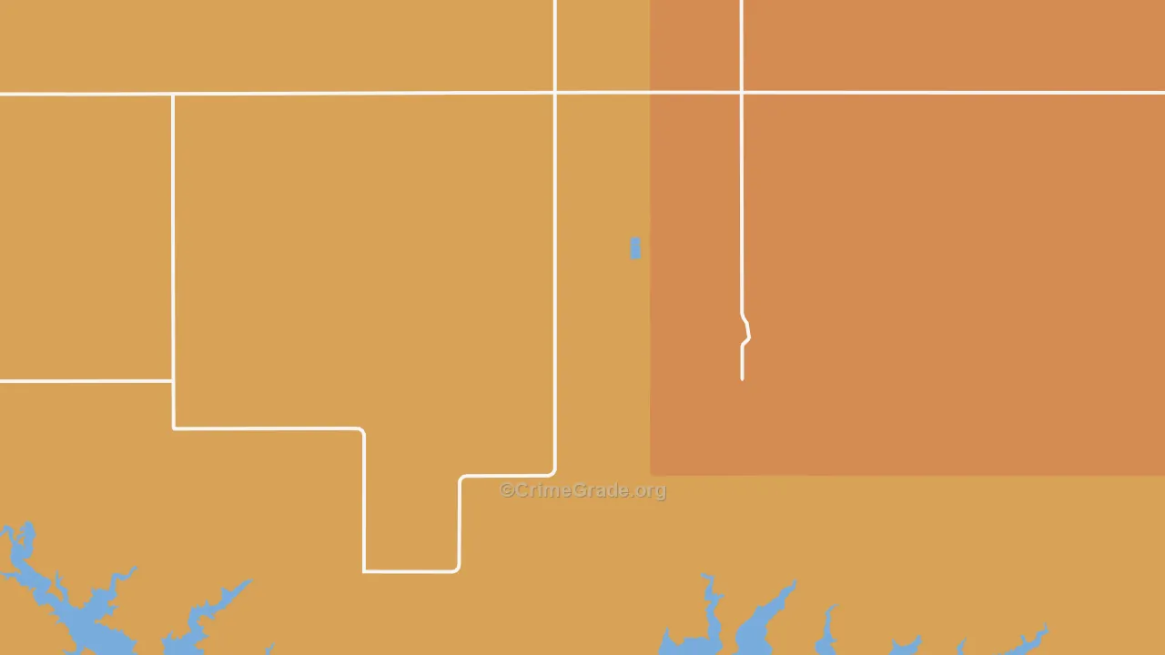 White Shield, ND Map of Murder Rates