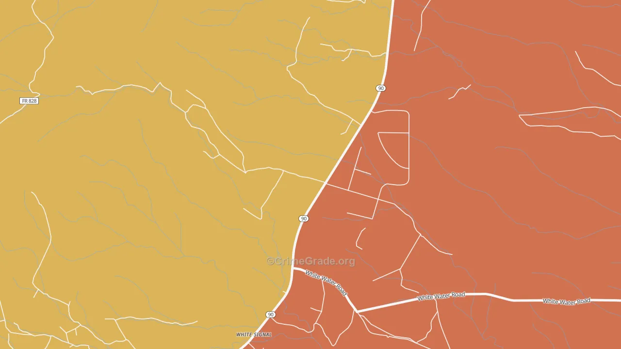 White Signal, NM Map of Murder Rates