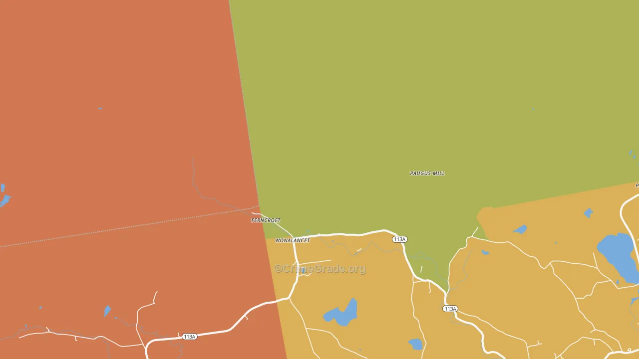 Whiteface, NH Map of Murder Rates