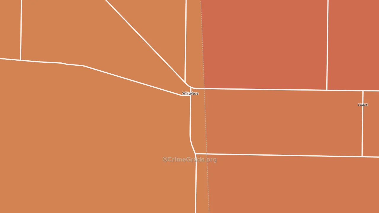 Whiteface, TX Map of Murder Rates