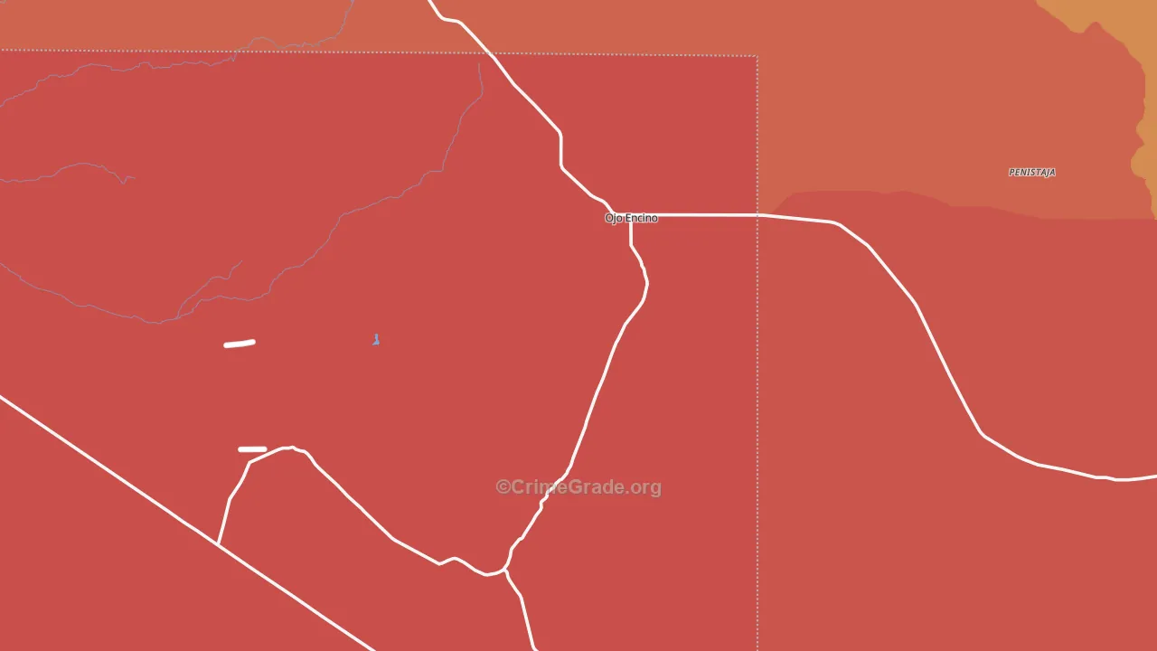 Whitehorse, NM Map of Murder Rates