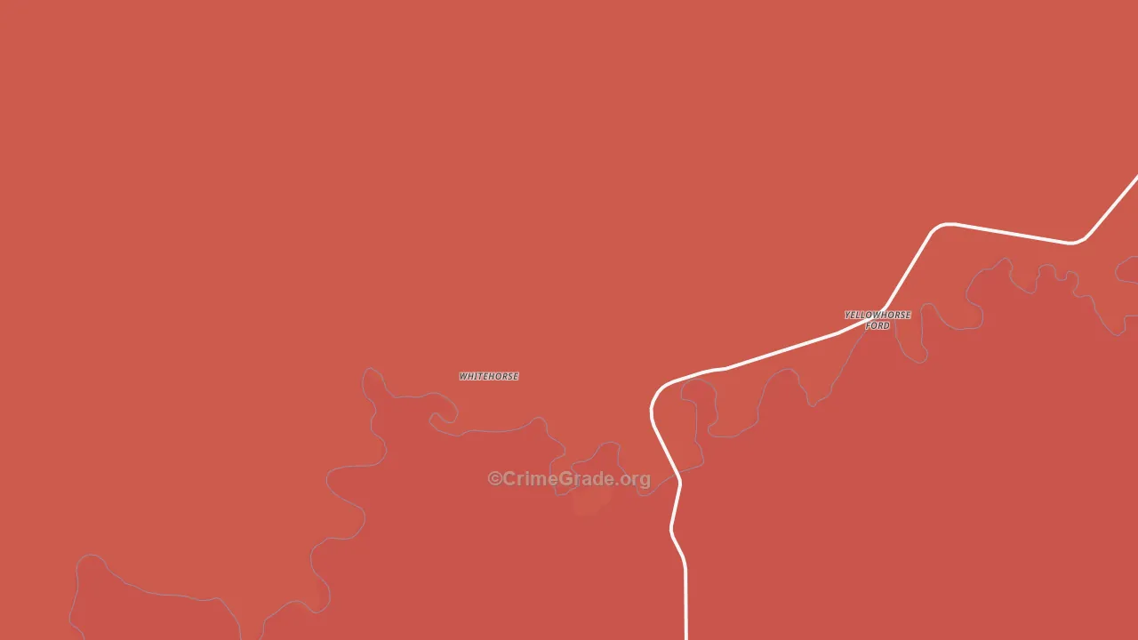 Whitehorse, SD Map of Murder Rates