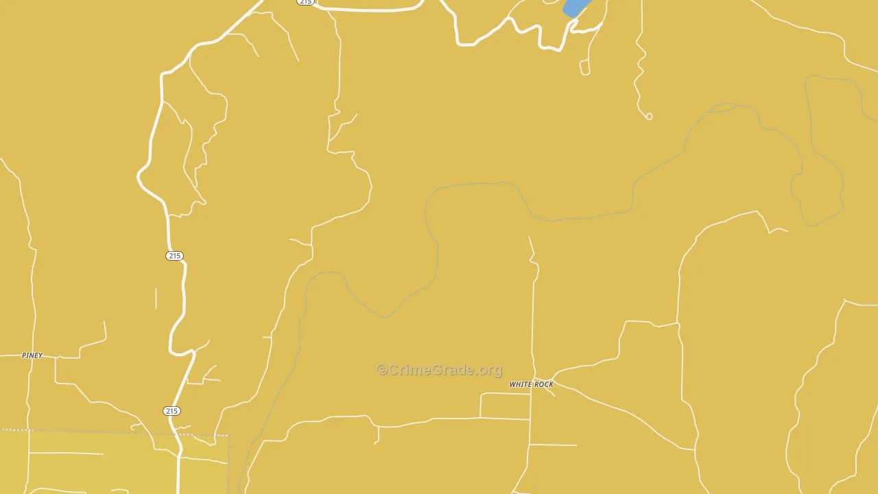 Whiterock, AR Map of Murder Rates