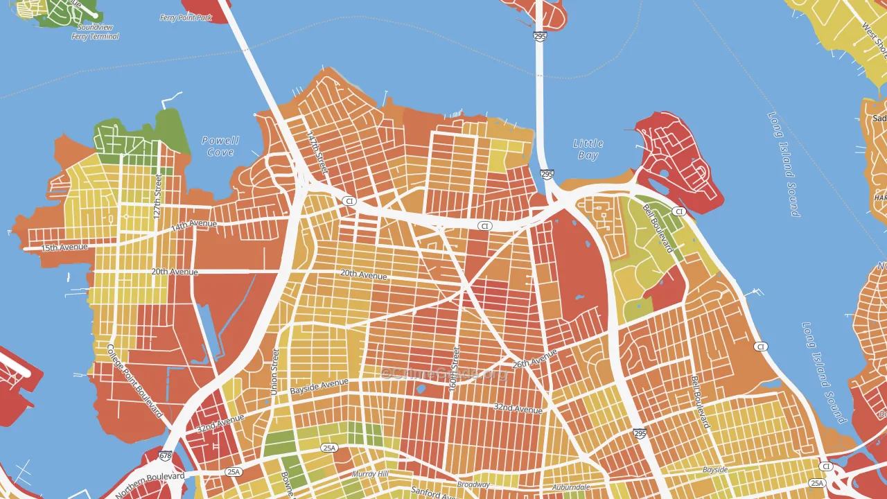 Whitestone, Queens, NY Map of Murder Rates