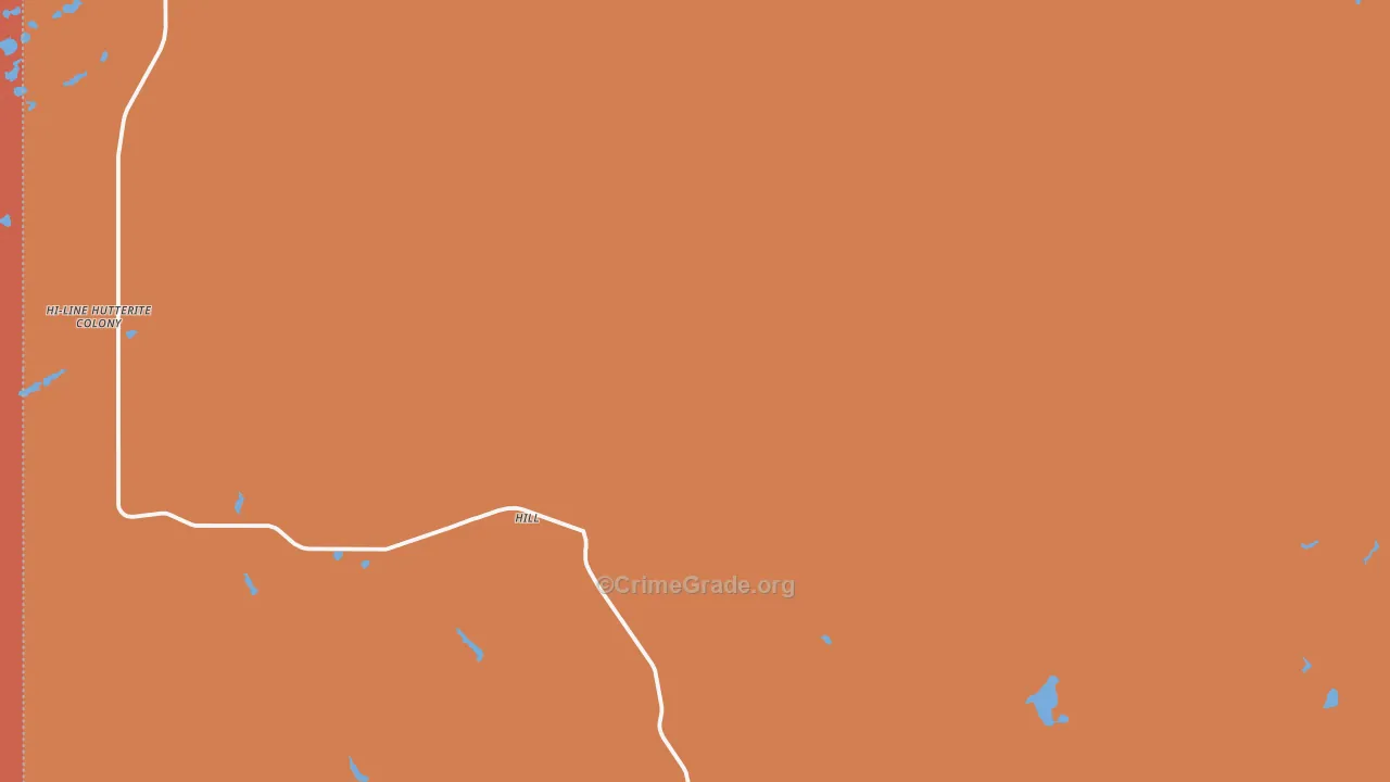 Whitlash, MT Map of Murder Rates