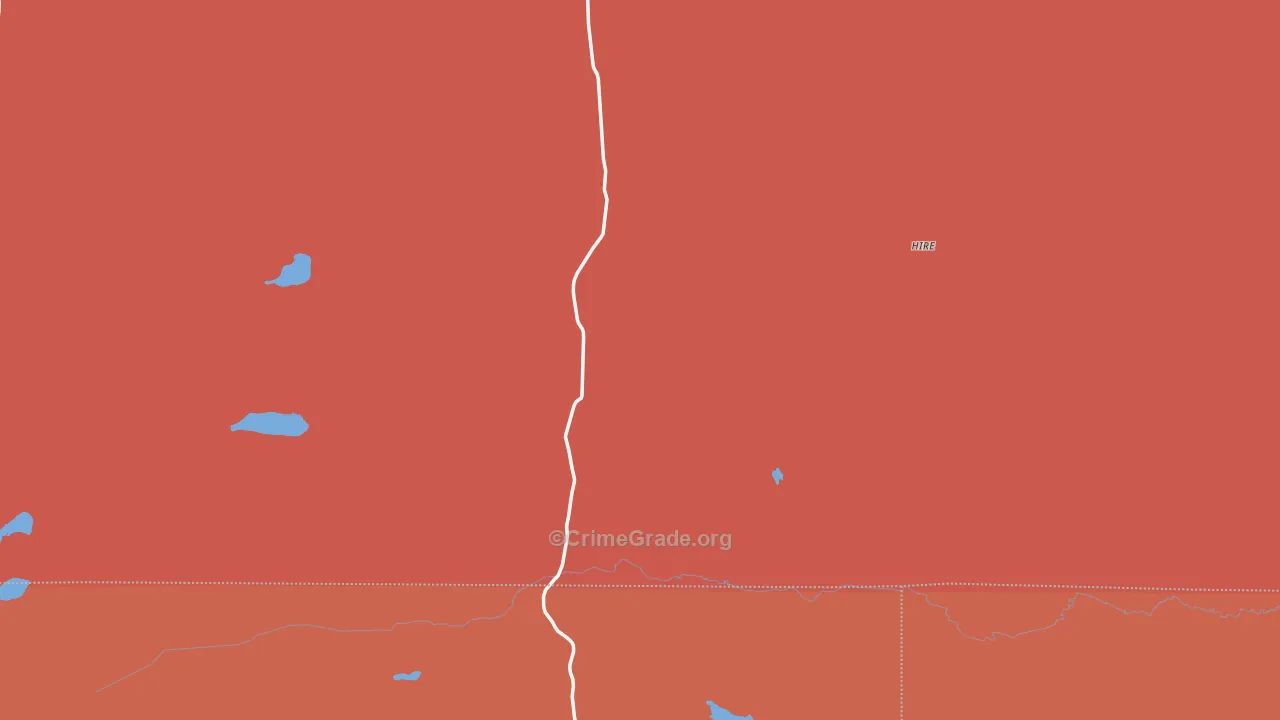 Whitman, NE Map of Murder Rates
