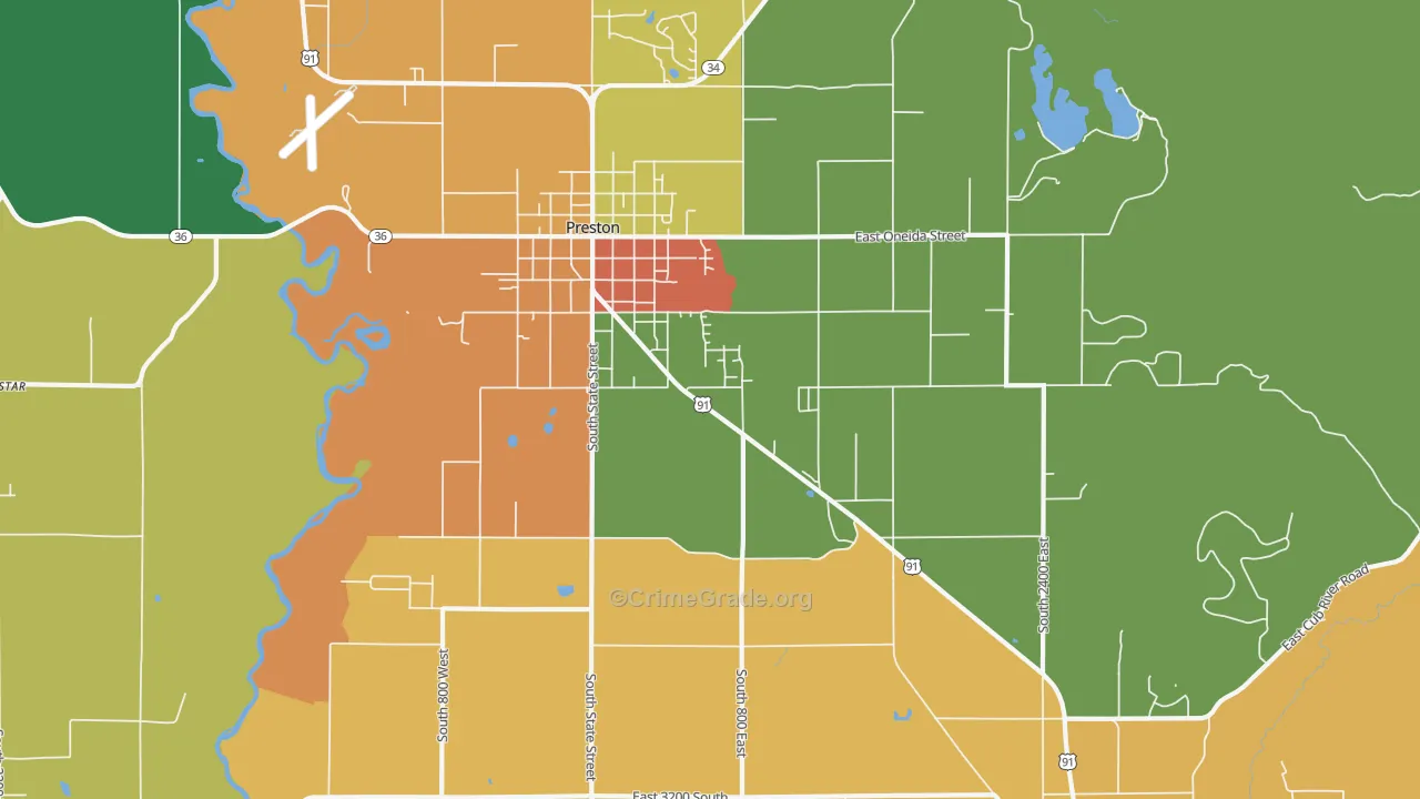 Whitney, ID Map of Murder Rates