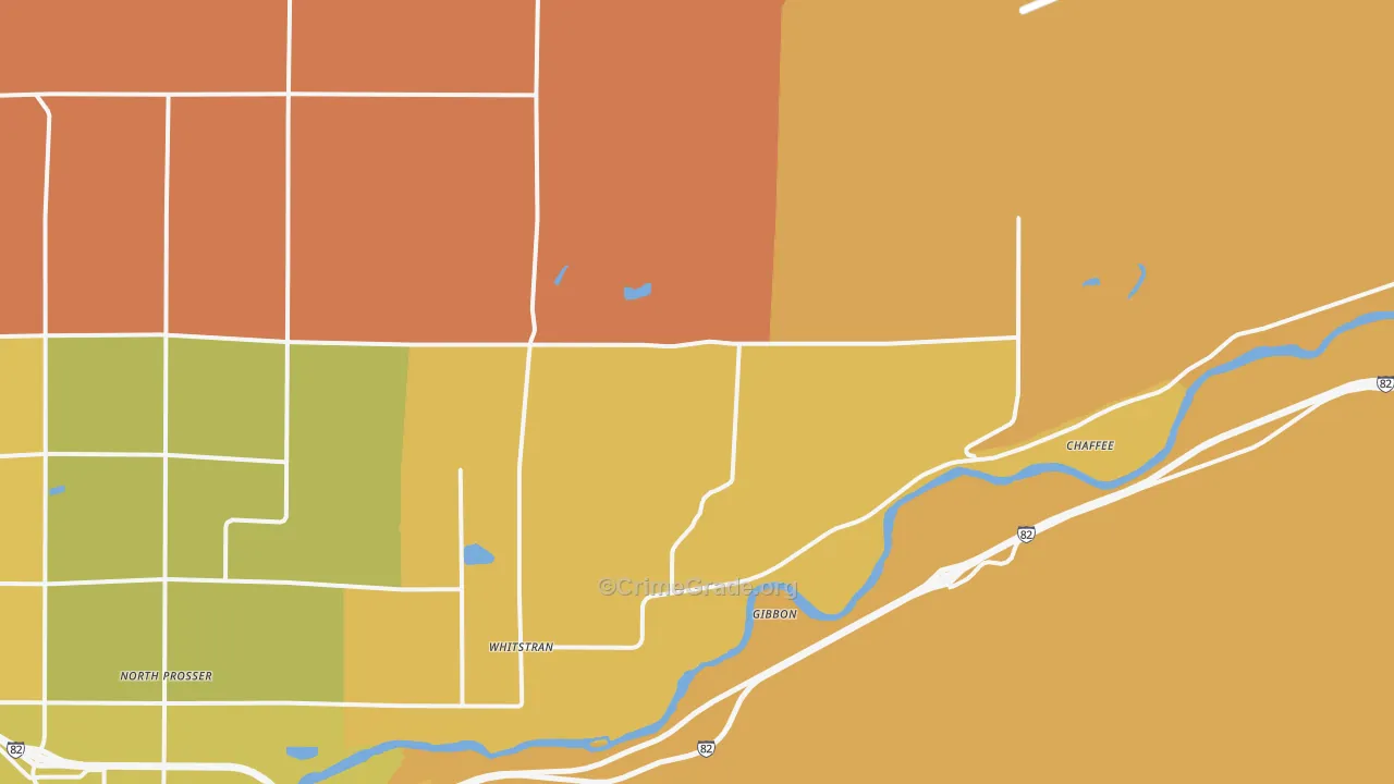 Whitstran, WA Map of Murder Rates