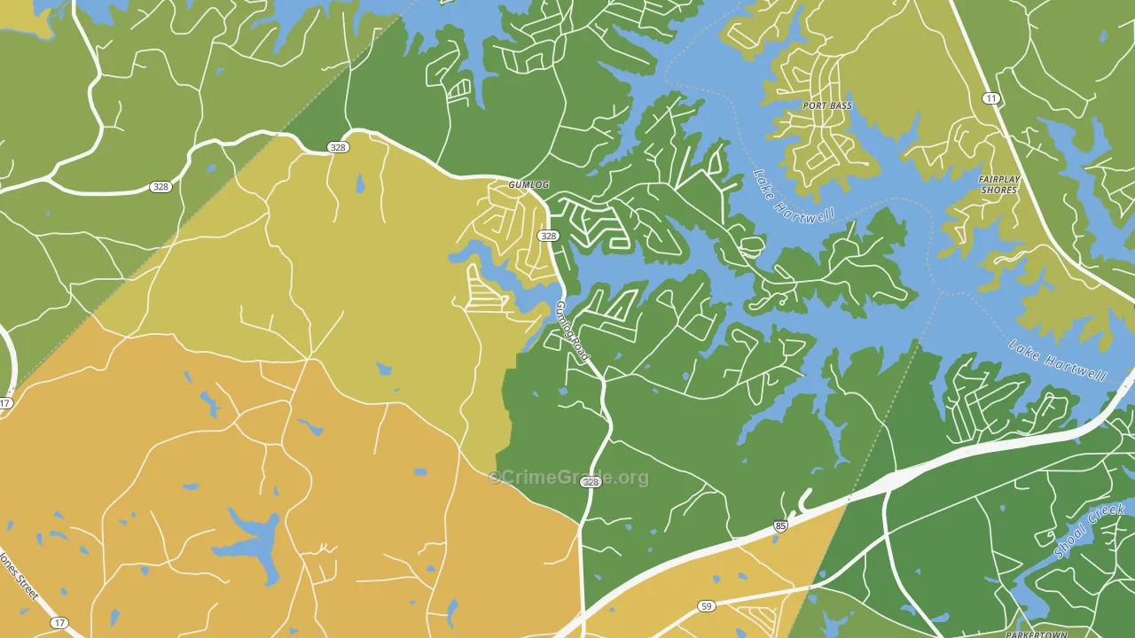 Whitworth, GA Map of Murder Rates